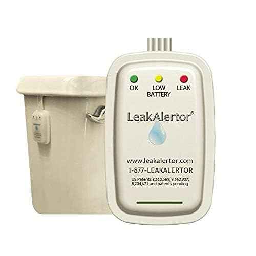 LeakAlertor 6000 Toilet Leak Detector ? Installs in Seconds, No Tools Required / Detects Leaks, Running Toilets, and Other Problems That Cause High Water Bills / Visual & Audible Alerts