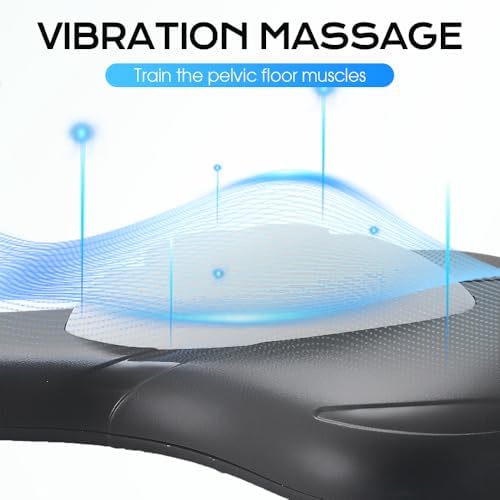 Pelvic Floor Trainer for Women, Pelvic Floor Muscle Trainer, Cushion Type Kegel Trainer, Pelvic Floor Exercise for Women and Men, Intelligent Remote Control Exerciser (Black)