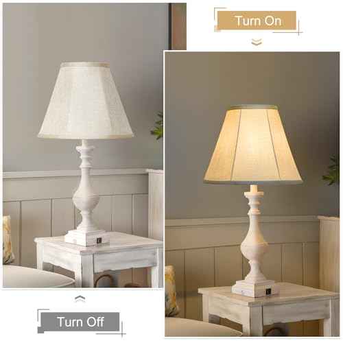 Lamp Shades Set of 2, Champagne Beige Bell Lamp Shades 6" x 13" x 10"High, Medium Shade Replacement Fabric Natural Linen Hand Crafted(Spider Fitter), Harp Holders Included, Easy Assembly Required