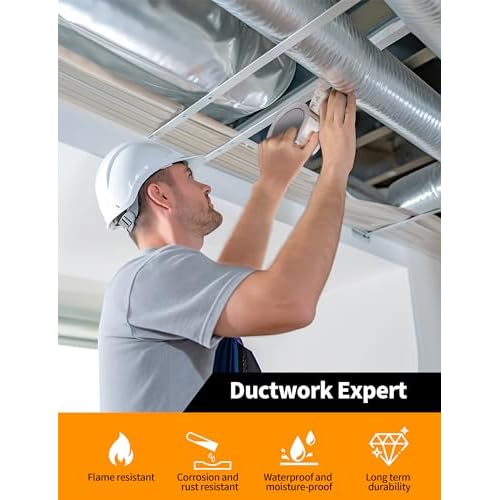 Aluminum Foil Tape,Thickened Heavy Duty Tape for Ductwork,Duct Tape, Heat Resistant, Insulation Tape for HVAC,Metal Repair,Dryer Vent,2 inch x 22 Yards-66FT (3.9 mil