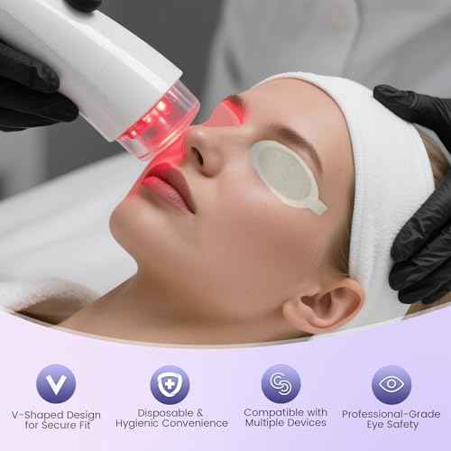 Disposable Vee-shields 10 Pairs for IPL Hair Removal Beauty Fields Client Eye Protection