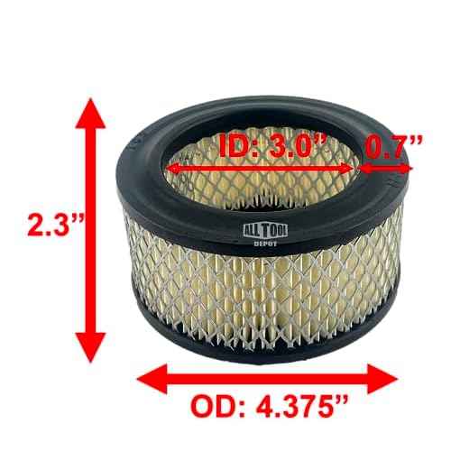 Air Compressor Air Intake Filter Elements #14 A424 Compatible for Ingersoll Rand 32170979, SS5, 2340, 2475 (4 Pack)