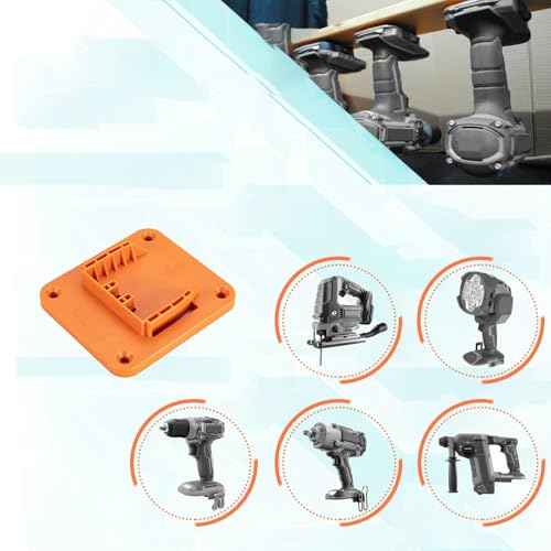 Tools Drill Mount Holder, Compatible For RIDGID 18V Li-ion Drill Tools Holder Dock Hanger with 20 Screws, 5 Packs (No Tool)