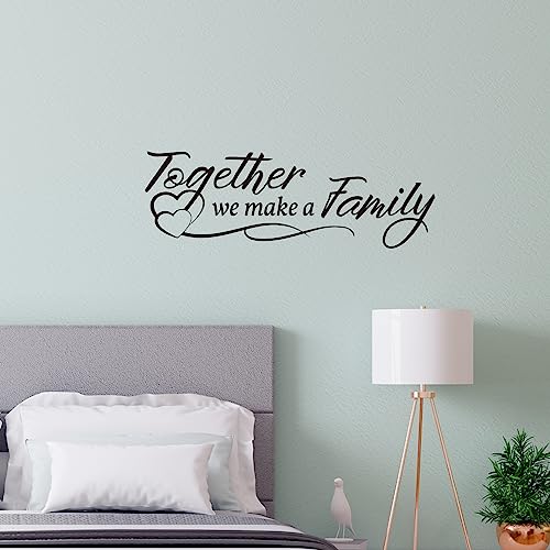 Vancetyno Together We Make A Family Vinyl Wall Decal Inspirational Sayings Wall Art Living Room Decal Home Decoration