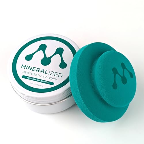 Mineralized Magnesium Deodorant Powder | Non Toxic Deodorant - Aluminum Free, Baking Soda Free, Talc Free | Whole Body Deodorant Women & Men, Body Powder, Mineral Deodorant, 1-Sample, Unscented