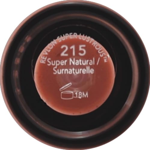 REVLON Super Lustrous Lip Gloss,Non-Sticky,Hydrating,High Shine Finish,215 Super Natural,0.13 oz,(Pack of 2)