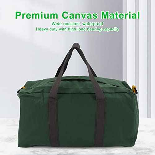 Large Capacity Tool Bag, Multifunction Hand Tool Storage Carry Bags Portable Tool Tote Bag Metal Toolkit for Storage Wrench, Screwdrivers (20 Inch)