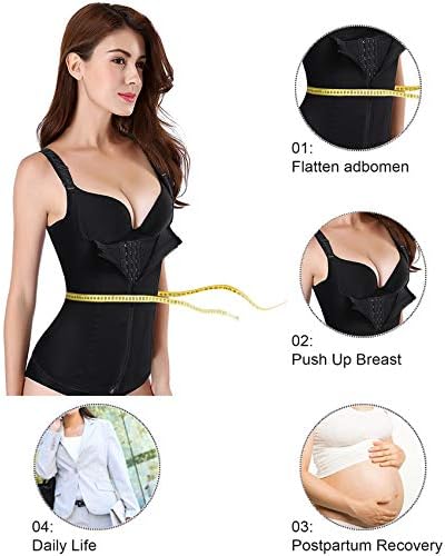 URSEXYLY Maternity Support Belt Postpartum Waist Trainer Shapewear Recovery Waist Cincher Black