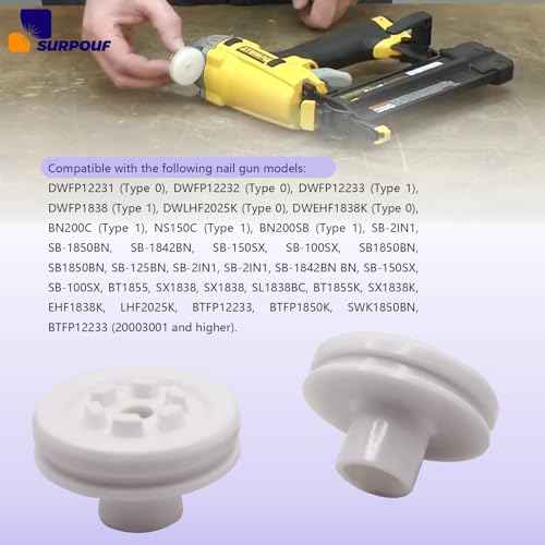 180450-S Head Valve (2Pack) Fits for Replacement Bostitch 180450-S Nailer Head Valve Body 7179001 0152000 BN200C BN200SB BN200SB BT1855K BT1855K