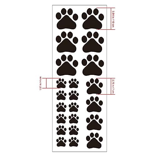MLM Dog Paw Prints-Dog Pup Removable Vinyl Wall Sticker Decoration D?cor for Children Nursery Room Home D?cor Art Mural DIY