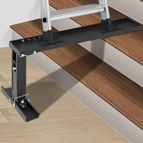 Foozet Extender Ladder Stabilizer, Levelers for Extension Ladders, Adjustable Height Range for Single and Extension Ladder for Stairs 14.4¡±-18¡±
