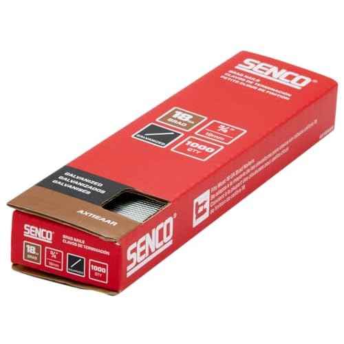 SENCO AX11EAAR 3/4" 18 Gauge Brad Nails, Galvanized Finish 1,000 Count Pack