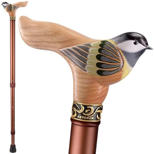 Asterom Walking Cane for Women - Handmade, Adjustable, Stylish - Cool Canes for Seniors Women, Fashionable Walking Sticks