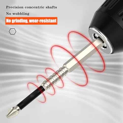 High-Magnetic Screwdriver Drill Bit,k5 Impact Resistant Non Slip bit,Strong Magnetic Durability Screwdriver Drill Bit Set,Anti-Slip Magnetic Electric Screwdriver Set,50 65 75 100 120 150mm (3*Sets)