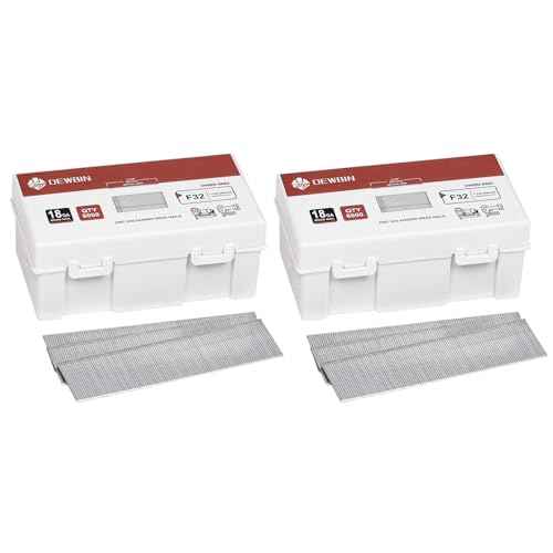 18 Gauge Brad Nails, 12000 Counts 1-1/4-inch 18 GA Brad Nails, Galvanized Nails for Nail Gun, Finishing Nail Gun Nails for Pneumatic, Electric Brad Nailer Gun