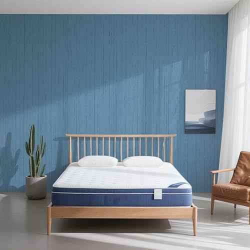 Grasscloth Peel and Stick Wallpaper Grey Blue 15.74" X 118.11" Fabric Textured Self-Adhesive Contact Paper Removable Vinyl Wall Paper Grass Cloth Linen Wallpapers for Bathroom Bedroom Cabinets Desk