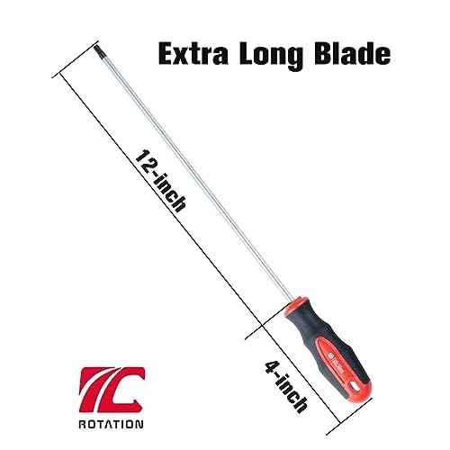 Extra Long Torx Screwdrivers, 12 inch (300mm) Magnetic Star Screwdriver, T25, Tamper Proof, Long Star Screwdriver