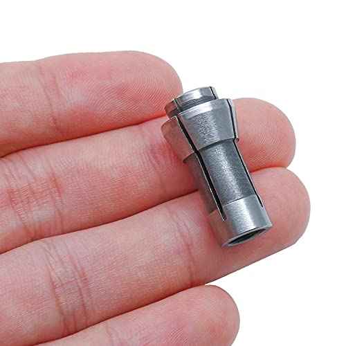 Murtenze 4 Pack Die Grinder Collet, Grinding Machine Clamping Collet Adapter 1/4" and 1/8" Arbors Shanks, 2 Pack 3mm and 2 Pack 6mm Die Grinder Collet.