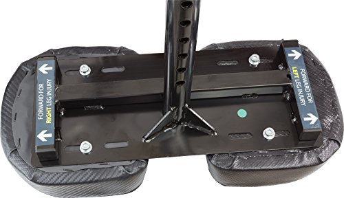 Roscoe Medical Knee Walker Scooter for Adults for Foot Surgery, Foldable Leg Scooter for Broken Foot, All Terrain Adjustable Knee Crutch Scooter, Burgundy