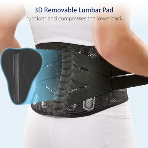Double-Cross Comfort Back Support - Premium Back Brace for Lower Back Pain, Muscle Spasm, Strains, Arthritis, Sciatica, Injury Recovery, Rehabilitation (Small)
