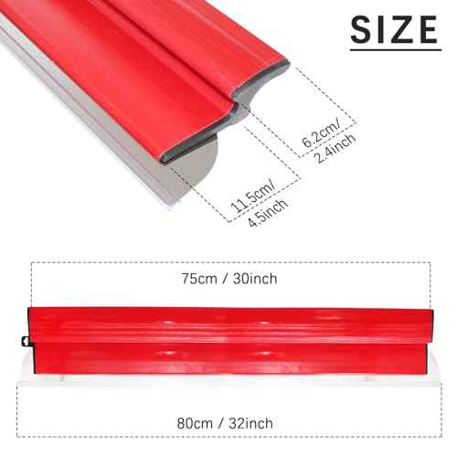 Drywall Skimming Blade 32 Inch, Smooth Finish, Precision 0.5mm European Stainless Steel Blade (Replaceable),Drywall Skimming Blade Tool for Drywall/Wallboard/Plasterboard
