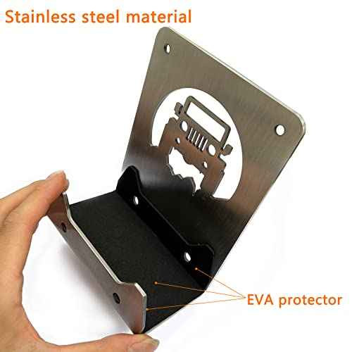 Heavy Duty Door Hanger Bracket for Garage Wall - Heavy Duty Utility Hook for Wall Mount Ladder Storage.Fit for Jeep Wrangler Door Hanger Bracket(Bright Silver£¨Pack of 2£©)