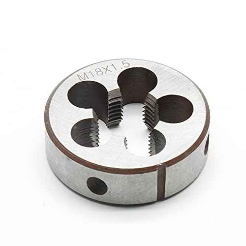 M18 x 1.5 Metric Right Hand Thread Die for Threading, 18mm Thread & 1.5mm Pitch, Alloy Steel