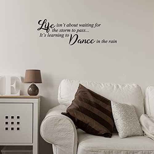 5 Sheets Inspirational Quotes Wall Decals Peel and Stick Vinyl Quotes Stickers Motivational Positive Saying Wall Art for Living Room Bathroom Bedroom Office Family Stickers Decor