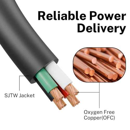 Firmerst 14/4 Outdoor-Rated Mini-Split Cable 50 Feet,Weatherproof Wire for Air Conditioner and HVAC Systems