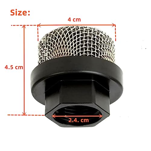 ZLIANGQ 246385 7/8-Inch Hose Inlet Strainer Filter for Graco Ultra 390 395 495 Airless Paint Spray Guns, Fits Wagner Spraytech Titan Paint Pumps (2-Pack)