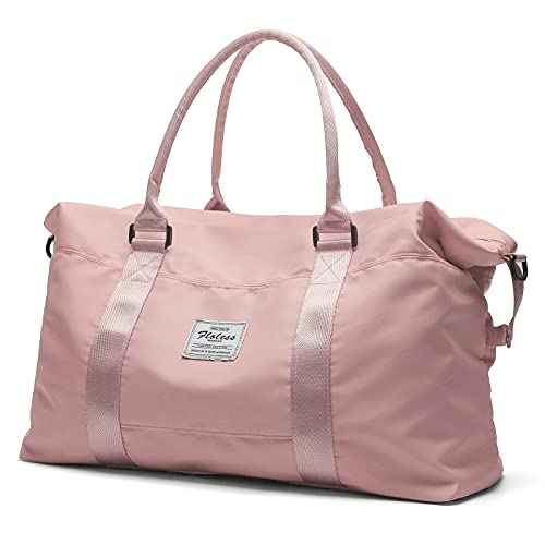 HYC00 Travel Duffel Bag,Carry-on Overnight Weekender Overnight Bags for Women,Sports Tote Gym Bag with Wet Pocket