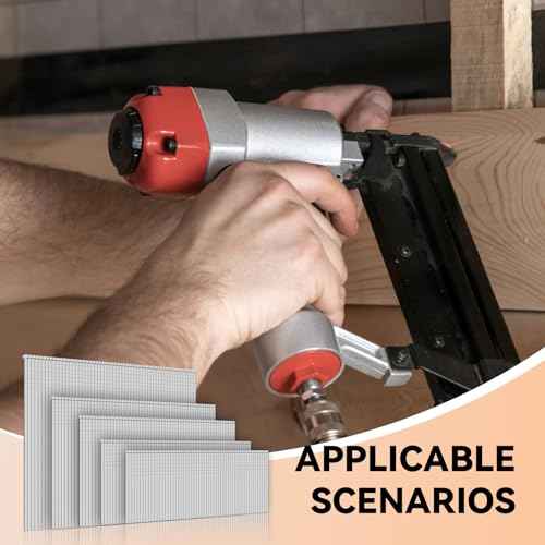 16 Gauge Finish Nails 5000 Count Total (1-1/4, 1-1/2, 1-3/4, 2, 2-1/2" 1000 Per Size) Galvanized Finish Processing Nails Suitable for Most Brand of 16 Gauge Pneumatic and Electric Brad Nailer
