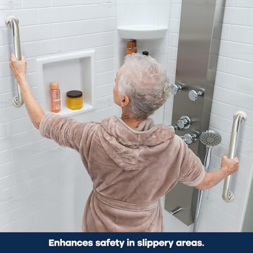 Grab Bar for Bathtubs and Showers, Anti Slip Shower Grab Bars for Seniors and Elderly, Safety Bar for Bathroom 42" x 1.5" ADA Compliant Grab Bar, Heavy Duty Stainless Steel Shower Handle