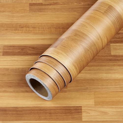 LACHEERY Thick Butcher Block Contact Paper Waterproof Light Butcher Block Countertop Peel and Stick Wood Wallpaper for Kitchen Counter Contact Paper Wood Vinyl Wrap for Countertops Cabinets 15.8"x80"