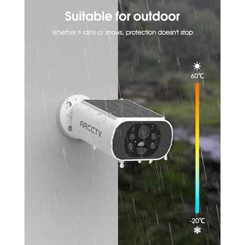 Solar Security Camera Outdoor Wireless, 4MP Battery Powered Home Surveillance Camera with Embedded Solar Panel, PIR Motion Sensor, 2.4G/5G Dual Band WiFi