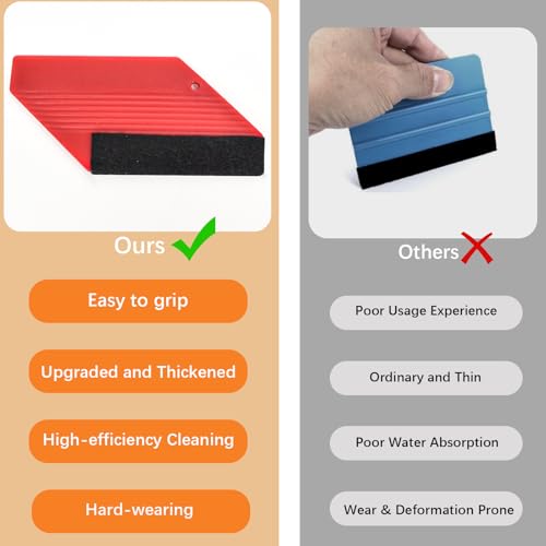 MelunMer Peel and Stick Wallpaper Smoothing Tool Kit Removable Wallpaper Self Adhesive Contact Paper Application Tools Hanging Vinyl Backsplash Clean Window Film