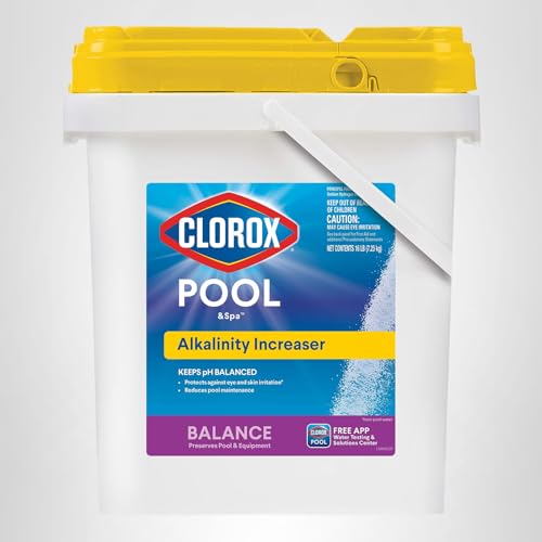 Clorox Pool & Spa Swimming Pool Alkalinity Increaser, Keeps pH Balanced, 16LB (Pack of 1)