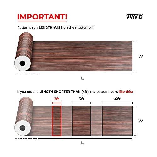 VViViD Ash Wood Air-Release Vinyl Adhesive Tape Roll 1¡± x 25ft