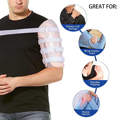 Sarmiento Brace - Humeral Shaft Fracture Splint Humeral Fracture Brace for Broken Upper Arm Shoulder Bicep Left/Right Arm Long-Bone Humerus Fracture for Men and Women (S)