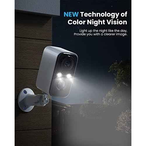 FOAOOD Solar Panel Security Cameras Wireless Outdoor - Battery Powered Cameras for Home Security WiFi Camera Surveillance Indoor System Floodlight Night Vison Alarm Motion Sensor Light Door Cam