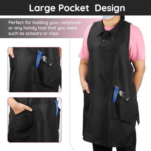 Segbeauty Hairdresser Apron, Professional Salon SPA Hair Stylist Vest Cosmetology Apron Pet Groomer Work Clothes