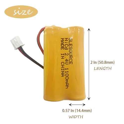 (4 Pack 2.4V 1100mAh Battery Replacement for Exit Sign Emergency Light Exitronix 10010036 Lithonia 10010034 Interstate NIC1394 BEL-179