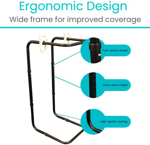 Vive Blanket Lifter for Feet 26"-34" - Adjustable Bed Foot Protector - Bed Cradle for Feet - Lift Bar for Sheet Support - Great for Foot, Ankle, Leg, Knee, Toes, Chronic Pain, Neuropathy and Arthritis