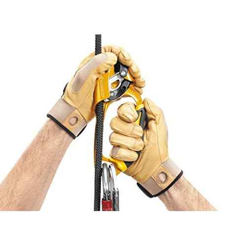 PETZL Ascension Ascender - Ergonomic Handled Rope Ascender for Climbing and Rigging - Yellow - Right