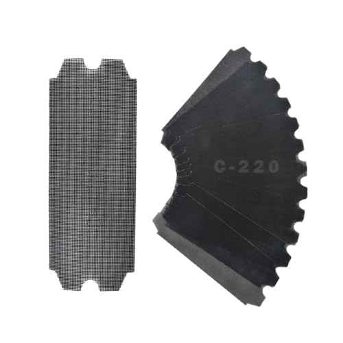 SCOTTCHEN Drywall Sanding Screen Mesh Sheet 4-3/16" x 11-1/4" Grit #220-12pcs