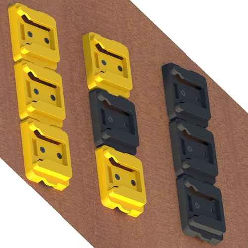 Battery Rack Compatible with DeWalt 20V Battery Holder, Battery Garage Tool, for Dewallt 20v Tools, Wall Displlackay Hook Holder (20PCS, Black)