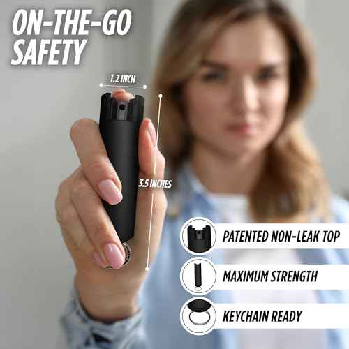 Guard Dog Security Mini Stun Gun Flashlight Rechargeable and Pepper Spray Self Defense Keychain for Women, Stun Gun Flashlight and Pepper Spray Combo, Personal Safety Value Set