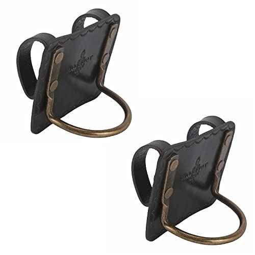 Tourbon Vintage Leather Hammer Holder Hatchet Carrier for Belt (Pack of 2 Pieces)