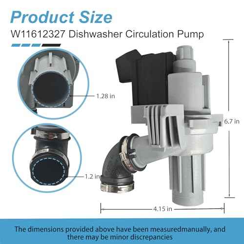 W11612327 W10805387 Dishwasher Circulation Pump for whirlpool/maytag W11024423 W11521436 Circulation Pump Motor. Dishwasher Wash Water Circulation Pump fits Models WDT730PAHZ0, WDT730PAHW, WDT730HAMZ0