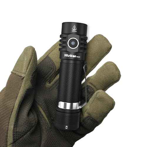 Wurkkos Flashlight WK03-1800 High Lumen Flashlight,SST-40 LED 90CRI 217M 6000K IP68 Waterproof LED Flashlight,EDC Pocket Flashlights 5 Modes for Camping,Home,Emergencies